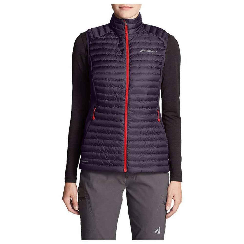 Eddie Bauer Women's Purple First Accent Sleeveless Down Puffer Vest Size M